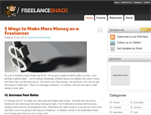 Tablet Screenshot of freelanceshack.com